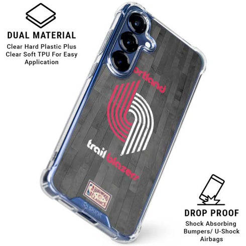 NBA Portland Trail Blazers Hardwood Classics Galaxy S25 Clear Case