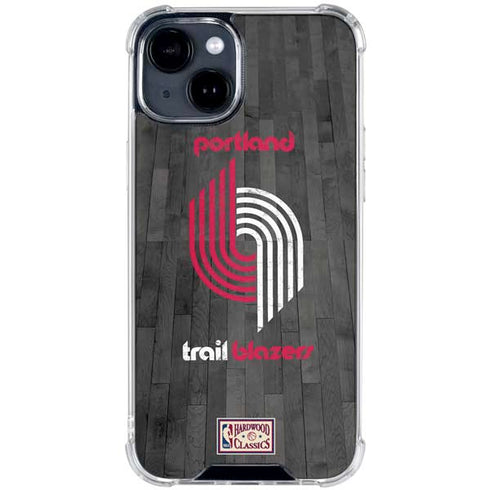 NBA Portland Trail Blazers Hardwood Classics iPhone 15 Clear Case