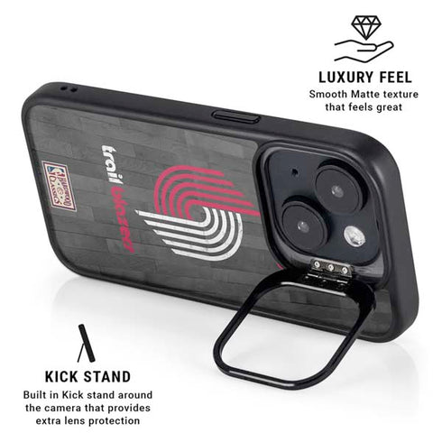 NBA Portland Trail Blazers Hardwood Classics iPhone 15 Kickstand Case