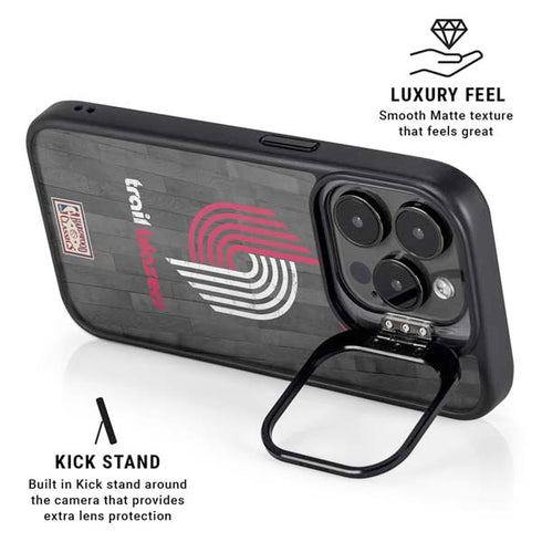NBA Portland Trail Blazers Hardwood Classics iPhone 15 Pro Max Kickstand Case