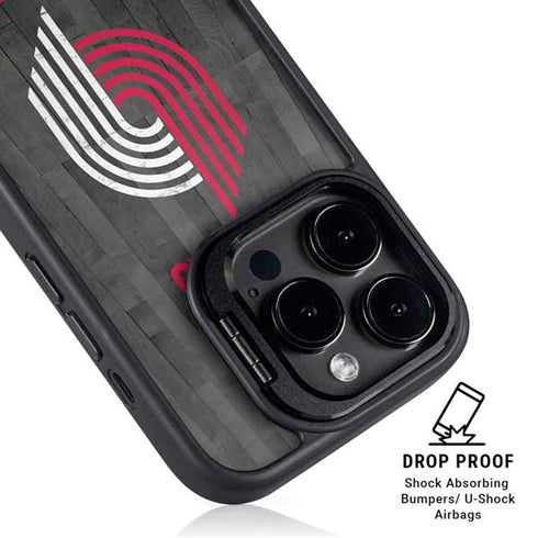 NBA Portland Trail Blazers Hardwood Classics iPhone 15 Pro Max Kickstand Case