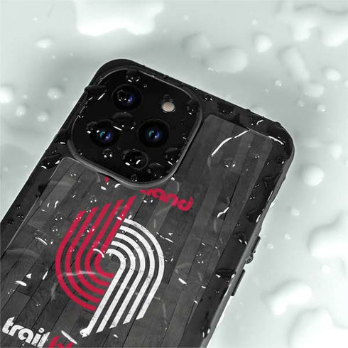 NBA Portland Trail Blazers Hardwood Classics iPhone 15 Pro Waterproof Case