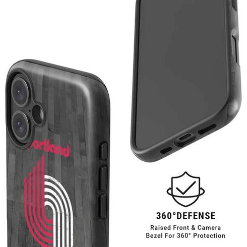 NBA Portland Trail Blazers Hardwood Classics iPhone 16 Magsafe Impact Case