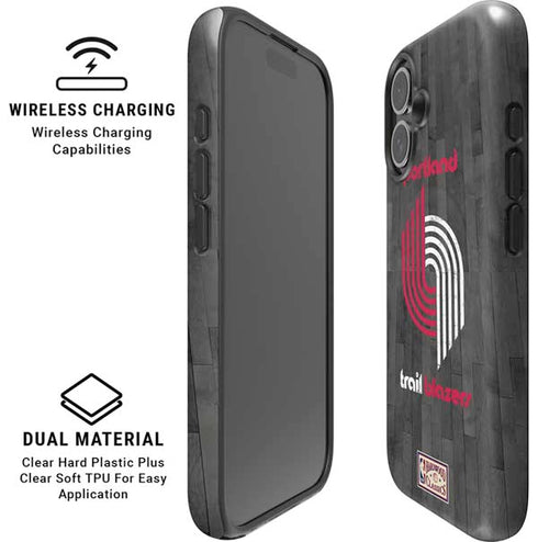 NBA Portland Trail Blazers Hardwood Classics iPhone 16 Magsafe Impact Case