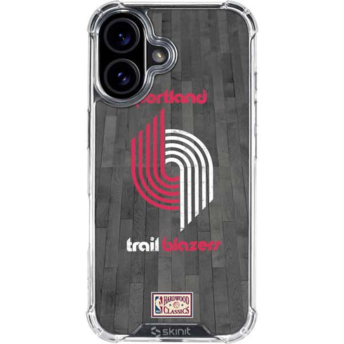 NBA Portland Trail Blazers Hardwood Classics iPhone 16 Plus Clear Case