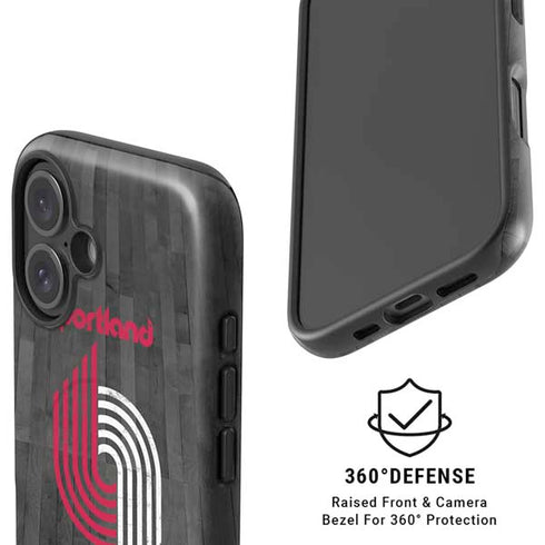 NBA Portland Trail Blazers Hardwood Classics iPhone 16 Plus Magsafe Impact Case