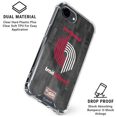 NBA Portland Trail Blazers Hardwood Classics iPhone 16e Clear Case