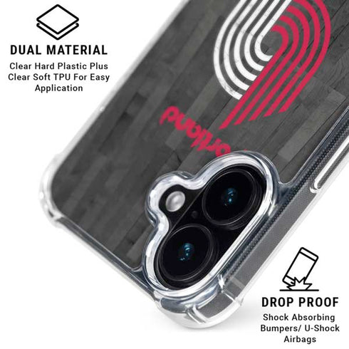 NBA Portland Trail Blazers Hardwood Classics iPhone 17 Clear Case