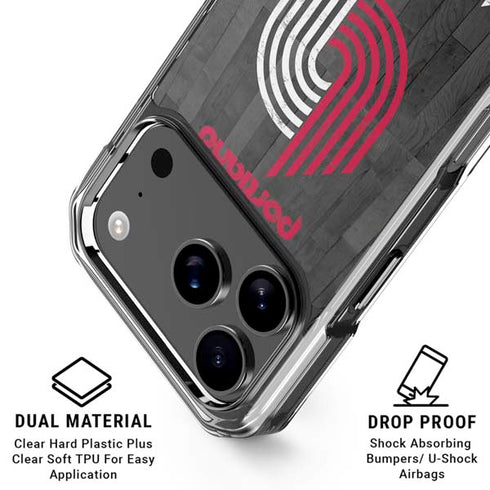 NBA Portland Trail Blazers Hardwood Classics iPhone 17 Pro Max Clear Case