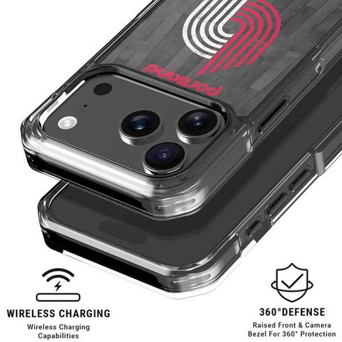 NBA Portland Trail Blazers Hardwood Classics iPhone 18 Pro Clear Case