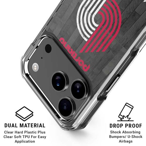NBA Portland Trail Blazers Hardwood Classics iPhone 18 Pro Clear Case