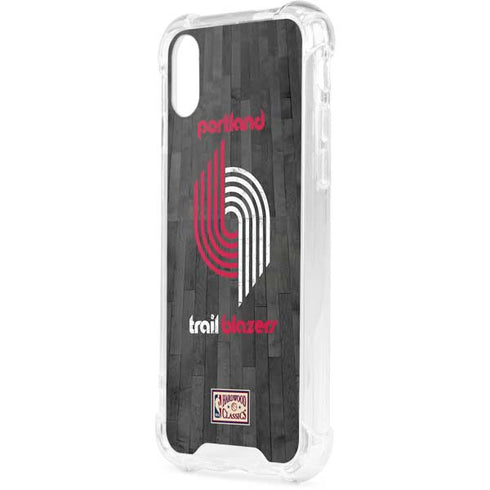 NBA Portland Trail Blazers Hardwood Classics iPhone XS Clear Case