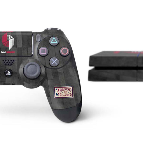 NBA Portland Trail Blazers Hardwood Classics PS4 Console and Controller Bundle Skin