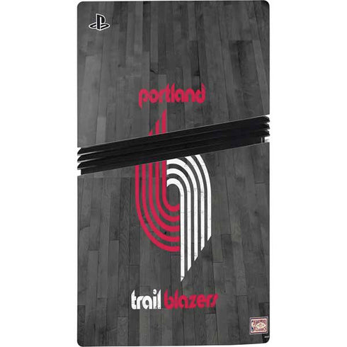 NBA Portland Trail Blazers Hardwood Classics PS5 Pro Console Skin