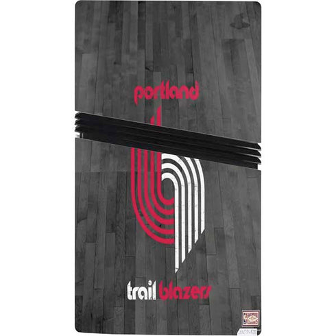 NBA Portland Trail Blazers Hardwood Classics PS5 Pro Console Skin