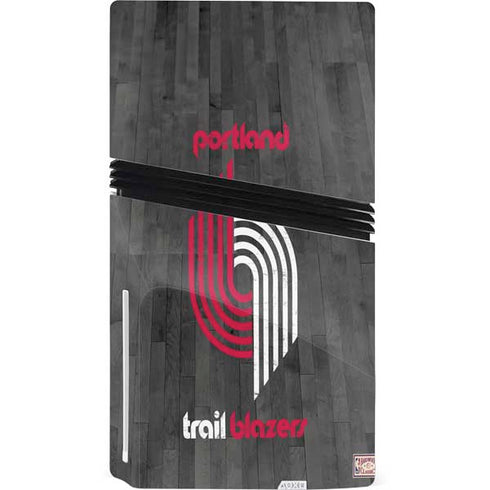 NBA Portland Trail Blazers Hardwood Classics PS5 Pro Disk Console Skin