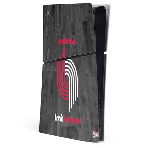 NBA Portland Trail Blazers Hardwood Classics PS5 Slim Digital Edition Console Skin