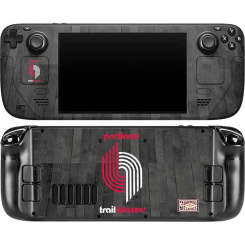 NBA Portland Trail Blazers Hardwood Classics Steam Deck Handheld Gaming Computer OLED Skin