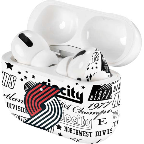 NBA Portland Trail Blazers Historic Blast Apple AirPods Pro Skin