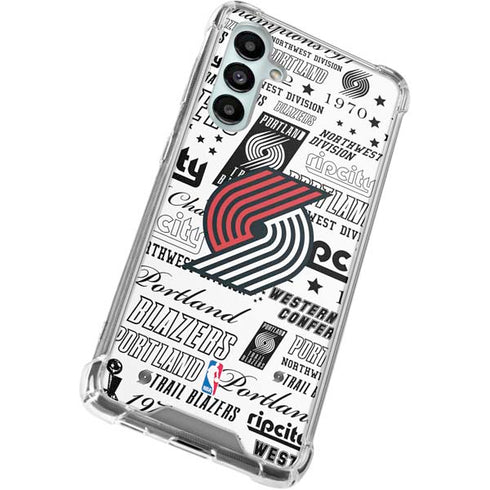 NBA Portland Trail Blazers Historic Blast Galaxy A16 5G Clear Case