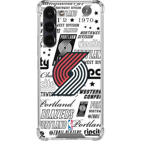 NBA Portland Trail Blazers Historic Blast Galaxy S24 FE Clear Case