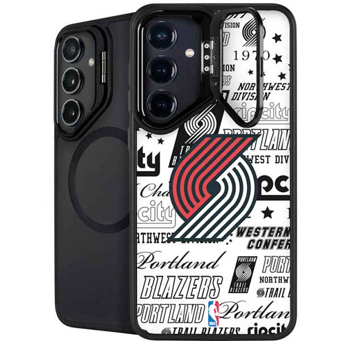 NBA Portland Trail Blazers Historic Blast Galaxy S24 FE Kickstand Case
