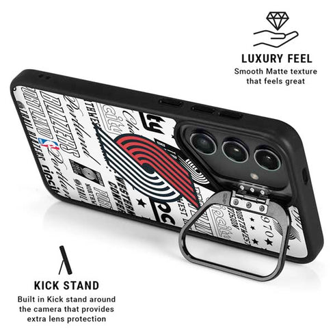NBA Portland Trail Blazers Historic Blast Galaxy S24 FE Kickstand Case