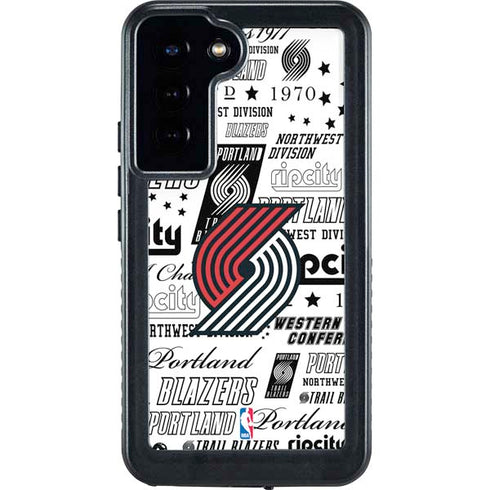 NBA Portland Trail Blazers Historic Blast Galaxy S24 Plus Waterproof Case