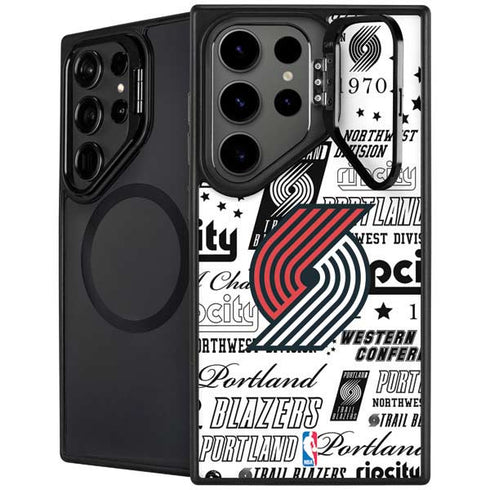 NBA Portland Trail Blazers Historic Blast Galaxy S25 Ultra Kickstand Case