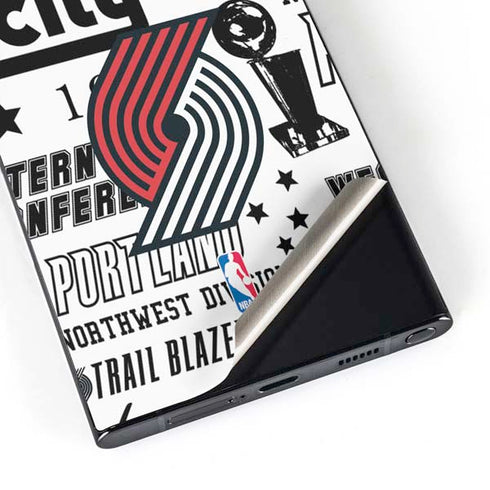 NBA Portland Trail Blazers Historic Blast Galaxy S25 Ultra Skin