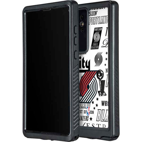 NBA Portland Trail Blazers Historic Blast Galaxy S24 Ultra Waterproof Case