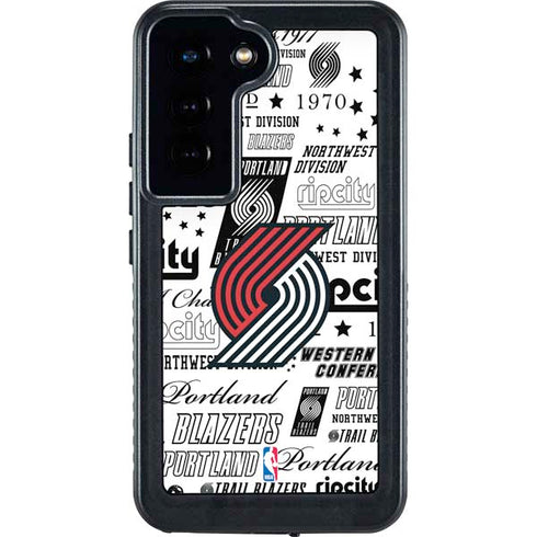 NBA Portland Trail Blazers Historic Blast Galaxy S24 Waterproof Case