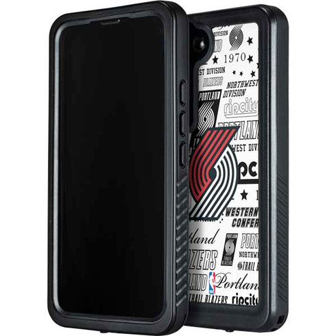 NBA Portland Trail Blazers Historic Blast Galaxy S24 Waterproof Case