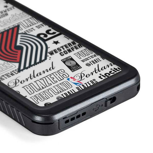 NBA Portland Trail Blazers Historic Blast Galaxy S24 Waterproof Case