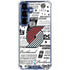 NBA Portland Trail Blazers Historic Blast Galaxy S25 Plus Clear Case