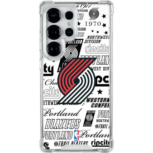 NBA Portland Trail Blazers Historic Blast Galaxy S25 Ultra Clear Case