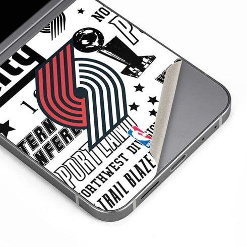 NBA Portland Trail Blazers Historic Blast Galaxy Z Flip6 Skin