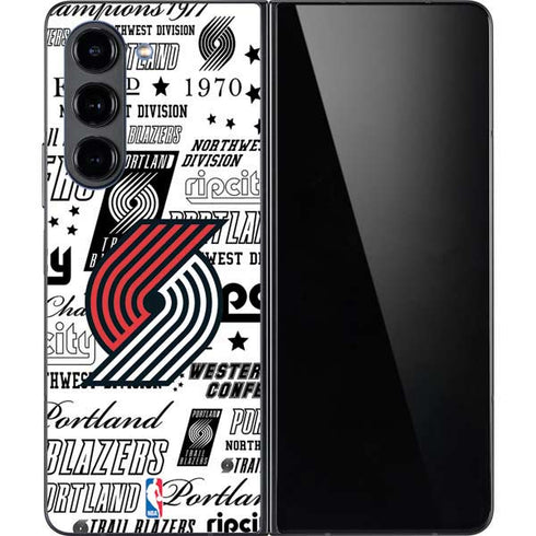 NBA Portland Trail Blazers Historic Blast Galaxy Z Fold5 5G Skin