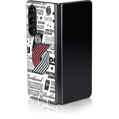 NBA Portland Trail Blazers Historic Blast Galaxy Z Fold5 5G Skin