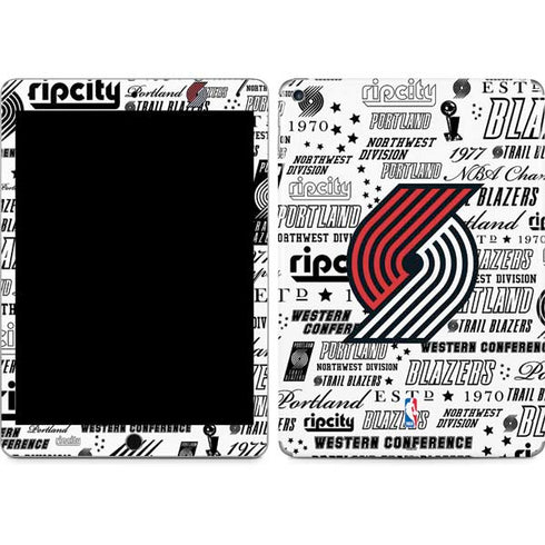 NBA Portland Trail Blazers Historic Blast iPad Skins