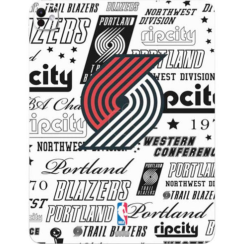 NBA Portland Trail Blazers Historic Blast iPad Pro 13in M4 (2024) Skin