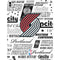NBA Portland Trail Blazers Historic Blast iPad Pro 13in M4 (2024) Skin