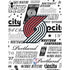NBA Portland Trail Blazers Historic Blast iPad Pro 13in M4 (2024) Skin