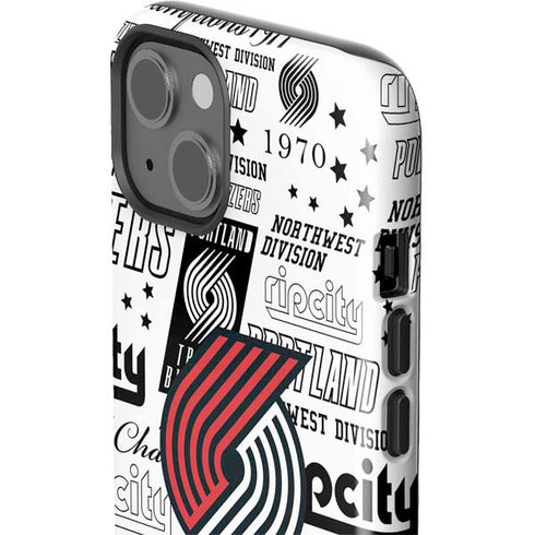 NBA Portland Trail Blazers Historic Blast iPhone 15 Impact Case