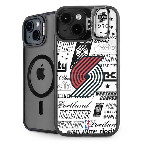 NBA Portland Trail Blazers Historic Blast iPhone 15 Kickstand Case