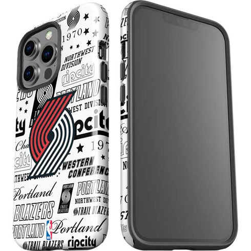NBA Portland Trail Blazers Historic Blast iPhone 15 Pro Impact Case