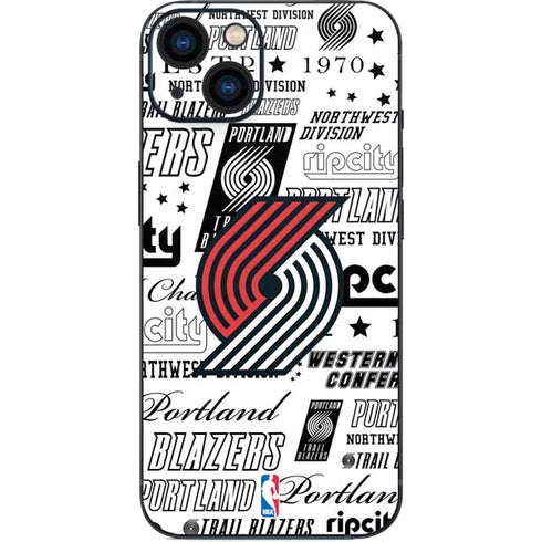NBA Portland Trail Blazers Historic Blast iPhone 15 Skin