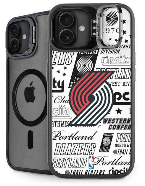 NBA Portland Trail Blazers Historic Blast iPhone 16 Kickstand Case