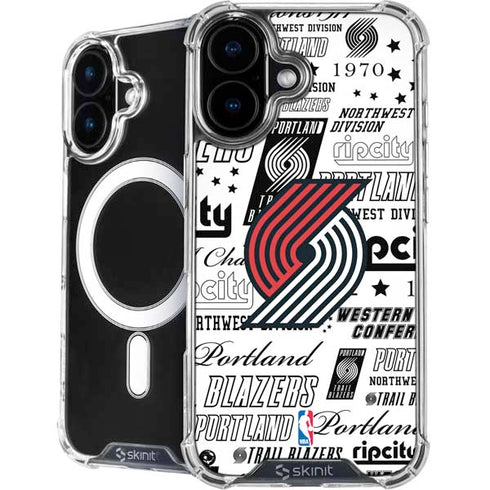 NBA Portland Trail Blazers Historic Blast iPhone 16 Plus MagSafe Case