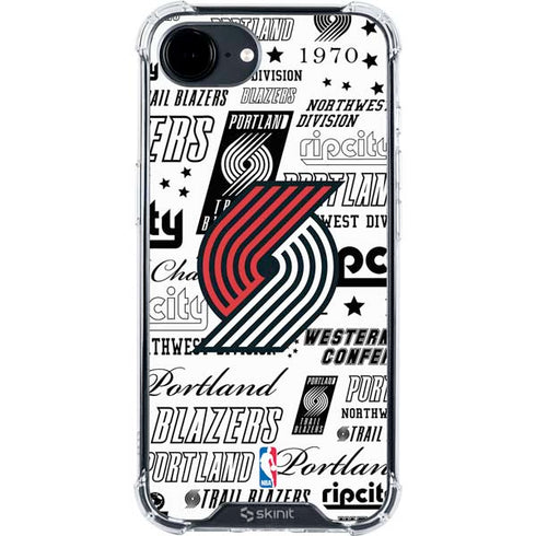 NBA Portland Trail Blazers Historic Blast iPhone 16e Clear Case
